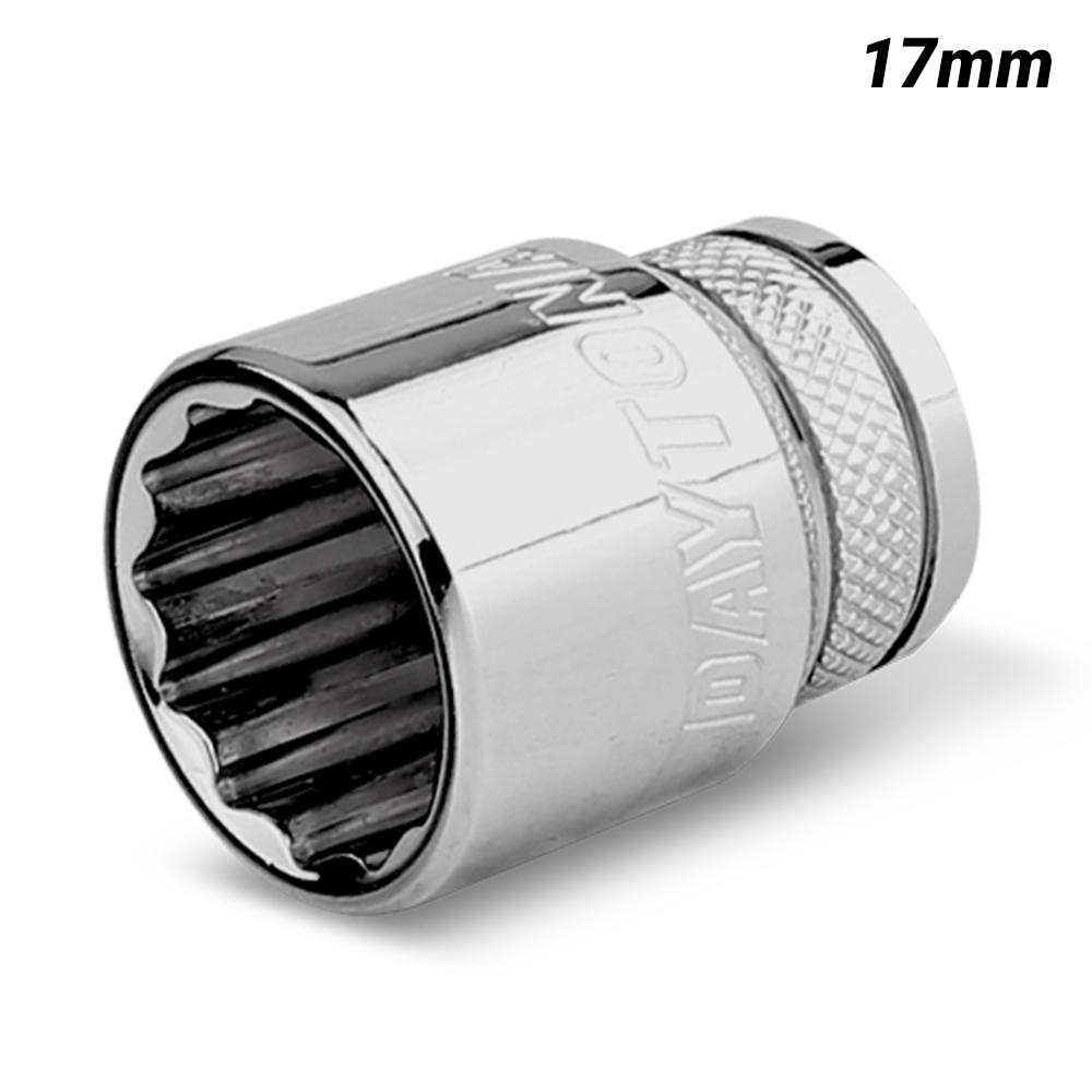 Daytona D3817SS 3/8" Drive 12 Point 17mm Metric Socket