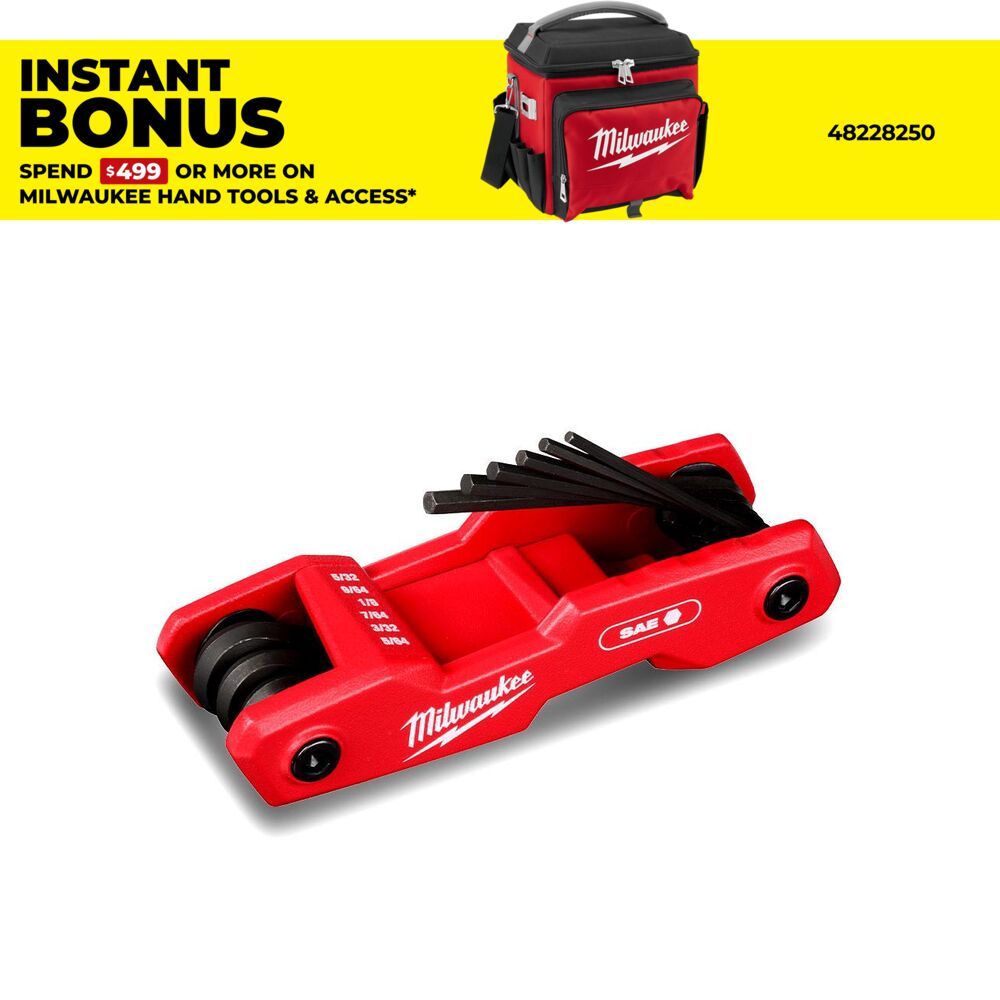 Milwaukee 48222181 9pce SAE Folding Hex Key Set