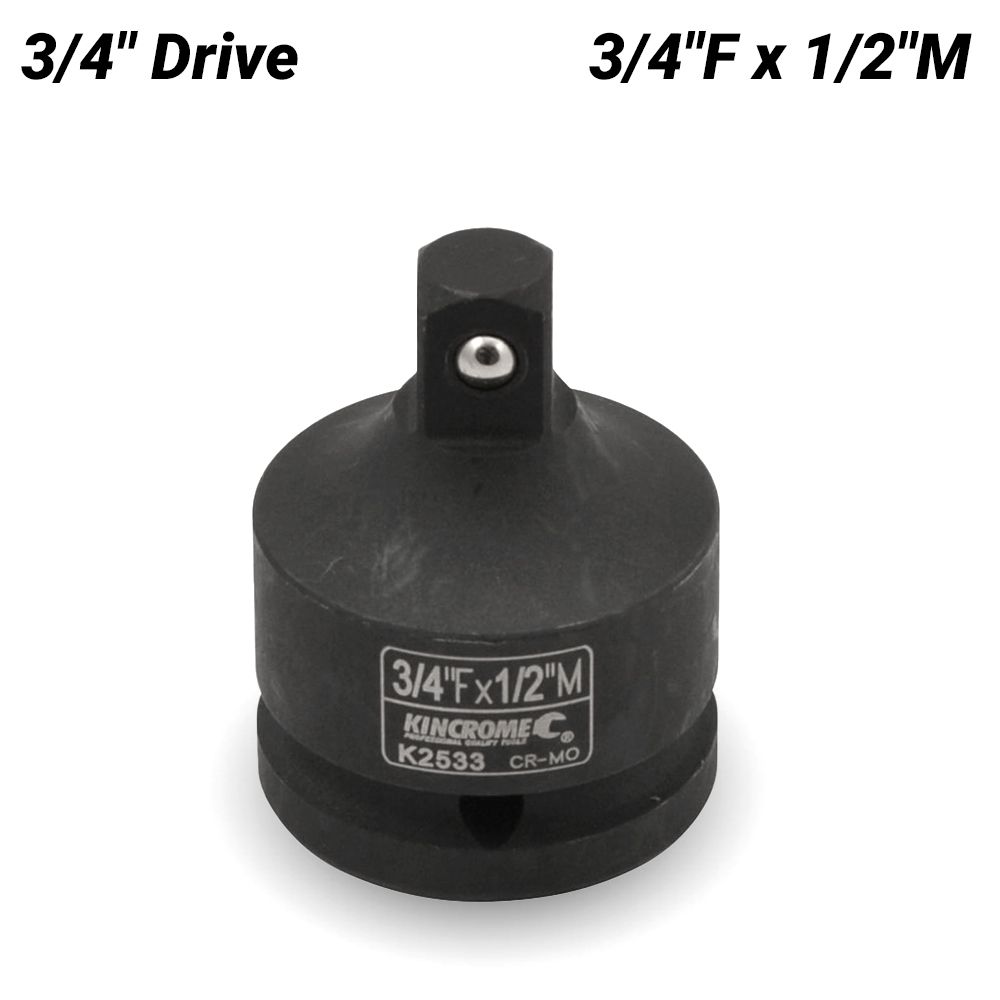 Kincrome K2533 3/4"F x 1/2"M 3/4" Drive Impact Adaptor