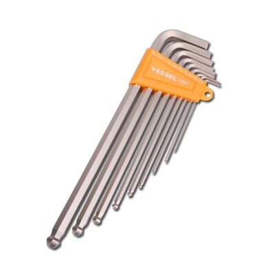 Vessel 8309BP-LINE 9pce Long Imperial Hex Key Ball Point Wrench Set - MADE IN JAPAN