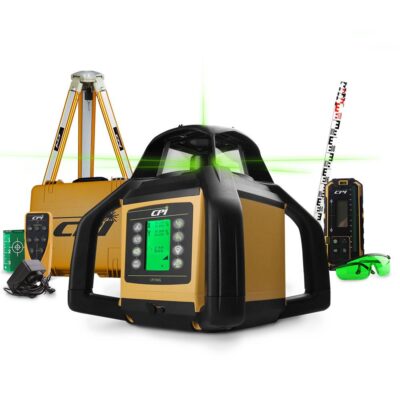 CPI CPI700G-KIT Industrial Green Beam Digital Dual Grade Laser With Staff & Tripod Kit