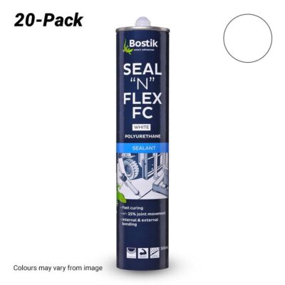 Bostik 3084007620PK 20-Pack 300ml Seal "N" Flex® FC Fast Cure Polyurethane Adhesive/Sealant - White
