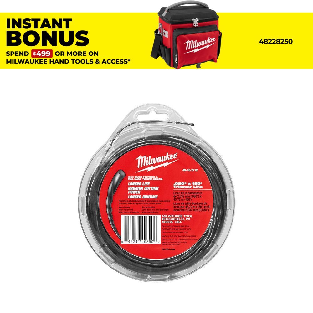 Milwaukee 49162712 2mm x 45m Trimmer Line