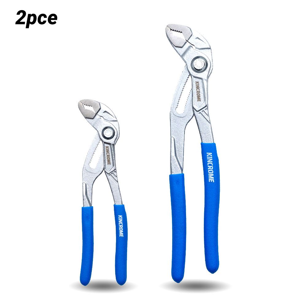 Kincrome K4813 2pce 180mm & 250mm Water Pump Multi-Grip Plier Set