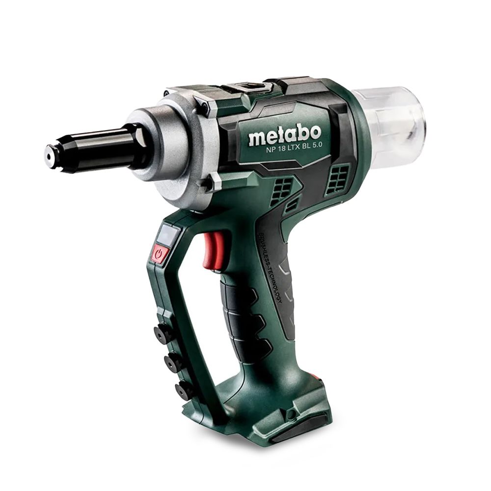 Metabo NP 18 LTX BL 5.0 (619002890) 18V Li-ion Cordless 2.4mm-5mm Blind Rivet Gun - Skin Only