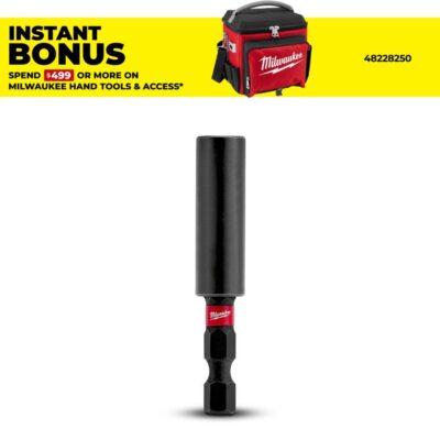 Milwaukee 48324502 SHOCKWAVE™ 61mm (2-3/8") Compact Magnetic Bit Holder