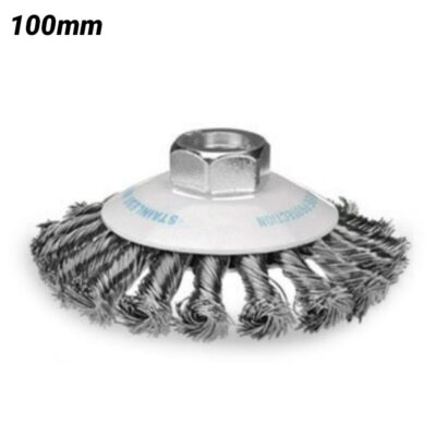 Bordo 5112-100-3.5 100mm 1 Row 0.50mm Steel Wire Twist Knot Bevel Brush