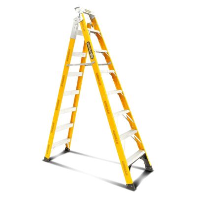 Gorilla FDM008-I 8-Step 2.4m-4.5m 150kg Fibreglass Dual Purpose Industrial Ladder