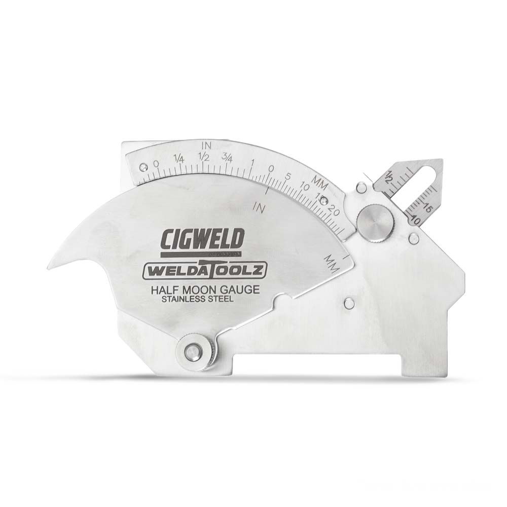 Cigweld CWGAUGE4 Half Moon Stainless Steel Welding Gauge