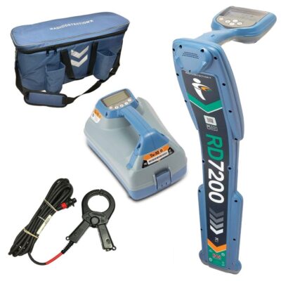 Radiodetection 10/7200-TX10-100 (RD7200) Cable & Pipe Locator with 100mm Transmitter Signal Clamp Kit