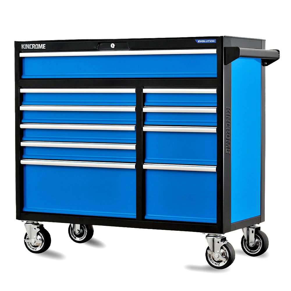 Kincrome K7945 10-Drawer 1052mm (41") EVOLUTION Tool Trolley - Blue / Black