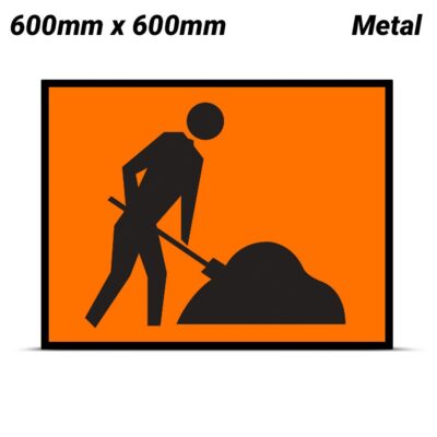 Uniform Safety Signs SW606-M 600mm x 600mm Metal Class 1 Symbolic Worker Safety Sign