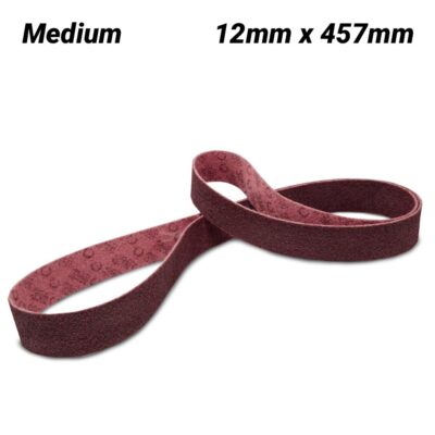 3M 7012876819 (AC010611096) 12mm x 457mm Scotch-Brite A-MED Surface Conditioning Belt
