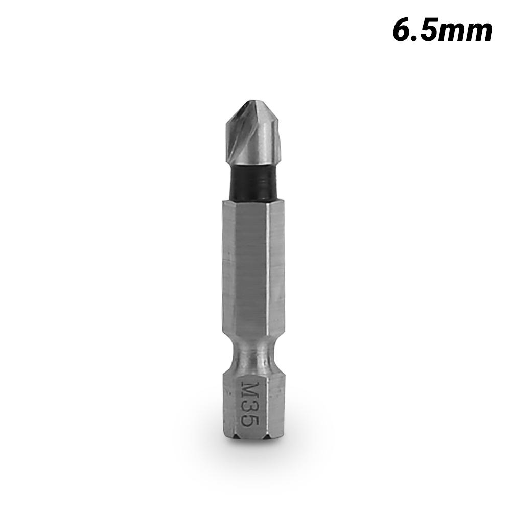 Xtorque XCS63 6.3mm 1/4" Hex Shank Quick Change M35 90˚ HSS Tri-Flute Countersink Bit