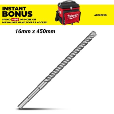 Milwaukee 4932352820 16mm x 450mm SDS-Plus MX4 Drill Bit