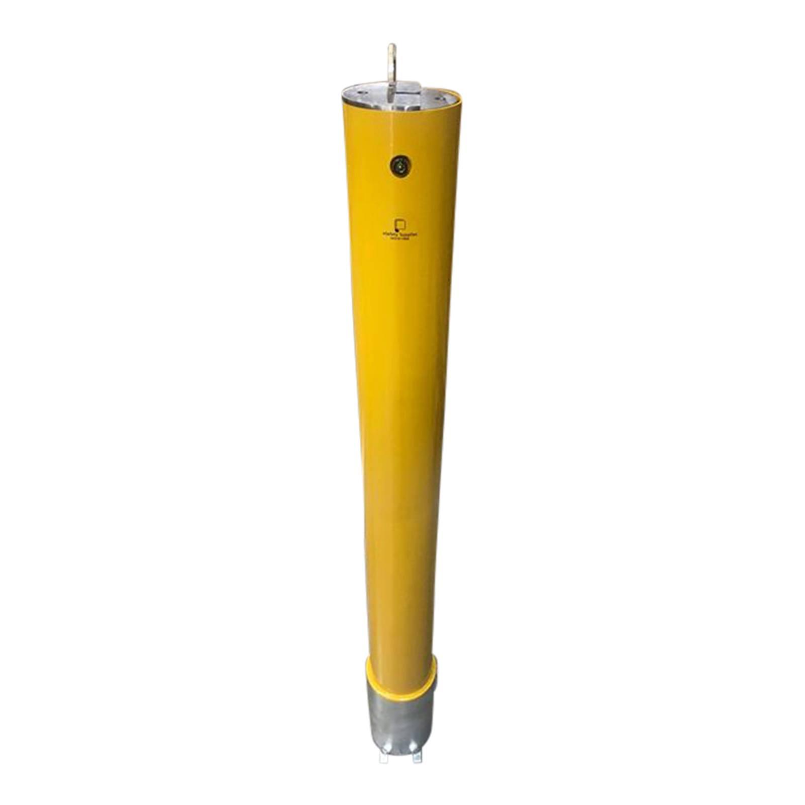 eSafety Supplies B-140-IR-KA 140mm x 1200mm Removable Galvanised Steel Key Lock Bollard