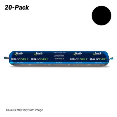 Bostik 3084003620PK 20-Pack 600ml Seal N Flex 1 Sealant Sausage - Black