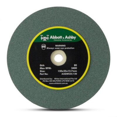 Abbott & Ashby AAGWS25/150 (500110) 150mm x 25mm 80 Grit Silicone Carbide Grinding Wheel