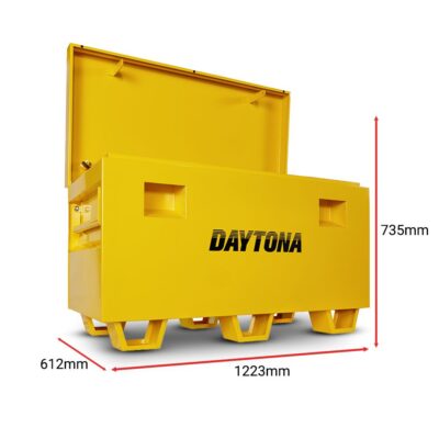 Daytona B735 1223 x 612 x 735mm Yellow Steel Site Box