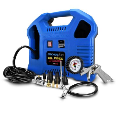 Chicago Air CA180 1.1kW 116PSI 180L/min Oil Free Hi-Flow Mini Portable Air Compressor