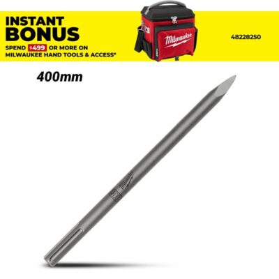 Milwaukee 4932343735 400mm (16") SDS-Max Pointed Chisel
