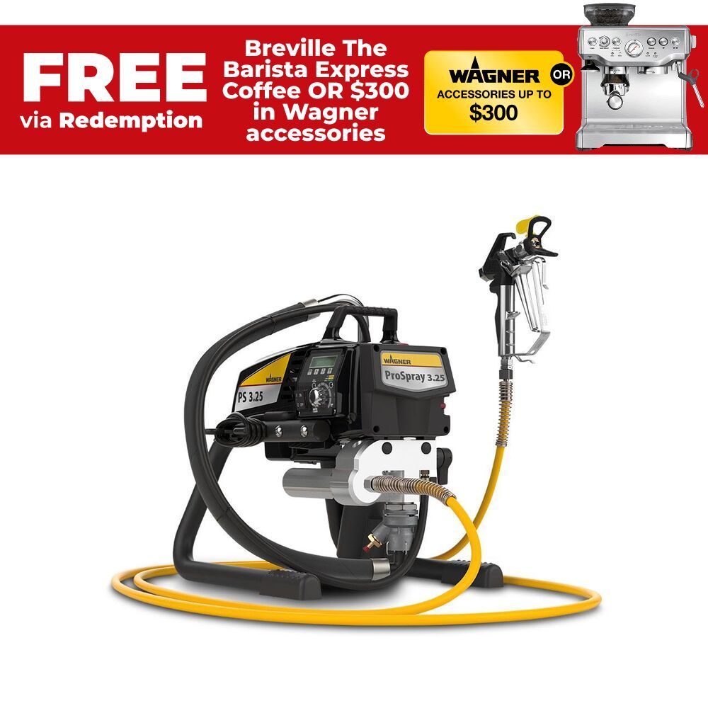Wagner ProSpray 3.25 Skid (0558011) 1.1kW ProSpray Generation 3 Airless Paint Spray Gun Pack