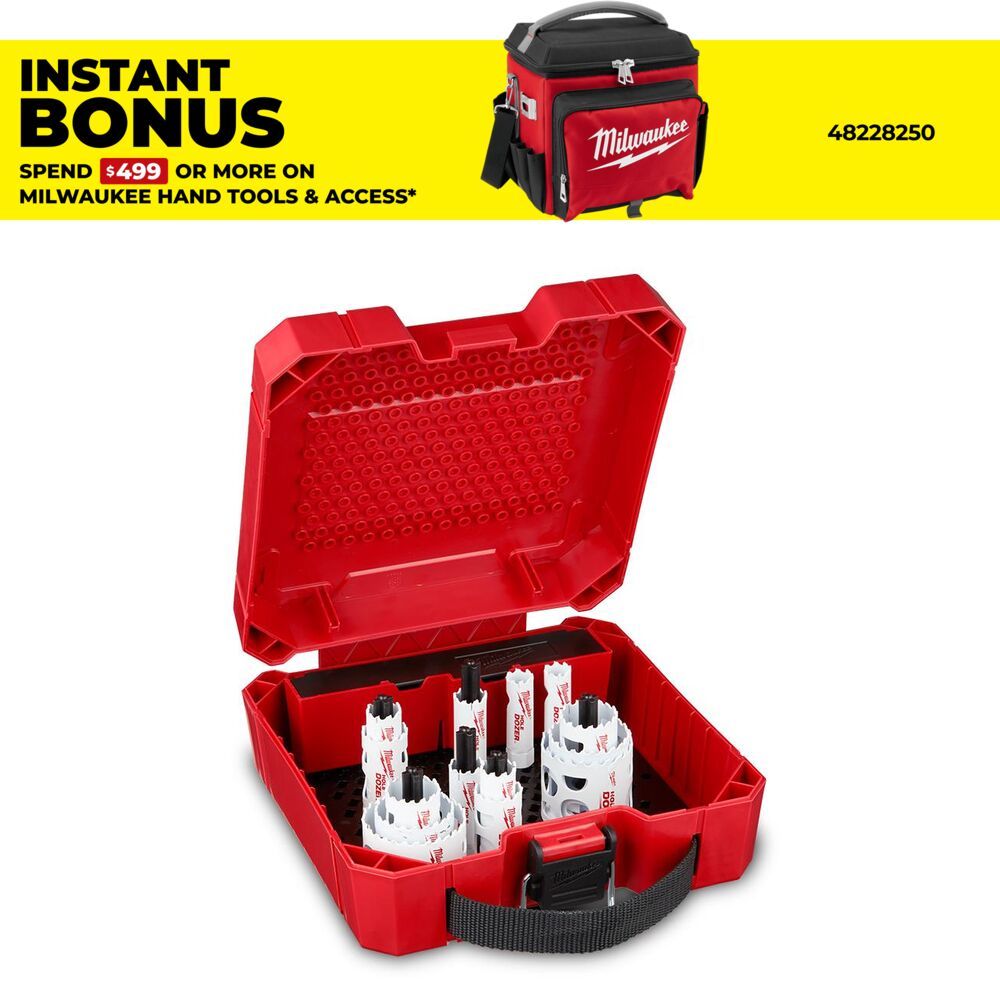 Milwaukee 49224097 18pce Hole Dozer Electricians Hole Saw Kit