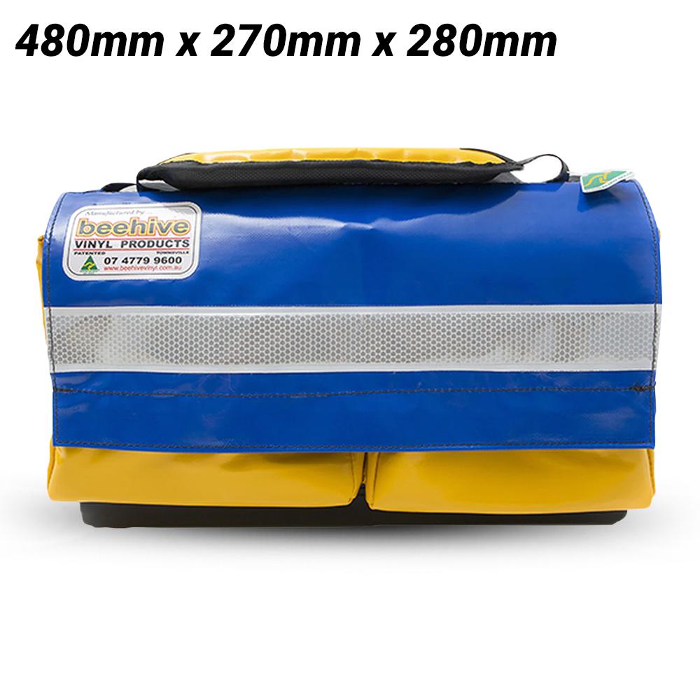 Beehive Vinyl FLZDBHMB 480mm x 270mm x 280mm Heavy Duty Fully Lockable Zipable Double Base Hard Moulded Toolbag