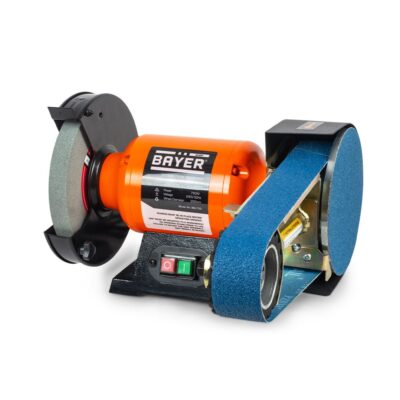 Bayer BGL750 200mm 750W Industrial Bench Grinder With Linishing Attachment