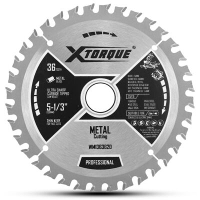 Xtorque WM1363620 136mm (5-1/3") 36-Tooth Metal Cutting Carbide Tipped Saw Blade