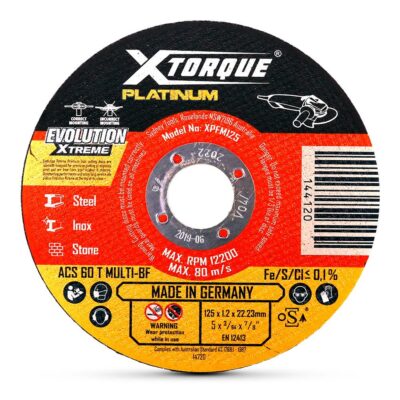 Xtorque XPFM125 Platinum 125mm (5") 1.2mm Flat Centre Premium Multi Material Cutting Disc