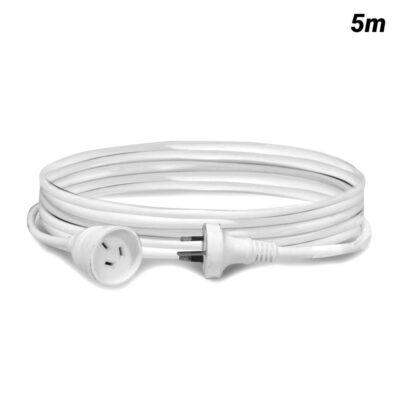 Bayer BWE5M 5m x 1.0mm² 250V 10A White Household Duty Extension Lead