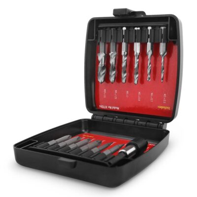 Xtorque XTTD14 14pce HSS 3-In-1 Combination Tap/Drill Countersink & Cr-V Bit Set