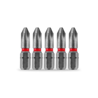 Xtorque XP2552 5-Pack PH2 25mm Phillips Head Torsion Impact Driver Bits