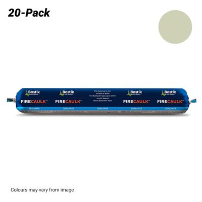 Bostik 23975520PK 20-Pack 960gms 600ml Firecaulk Fire Rated Acrylic Sealant Sausage - Limestone