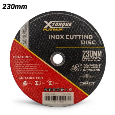 Xtorque XP230V2 Platinum 230mm x 2mm x 22.23mm Inox Cutting Disc