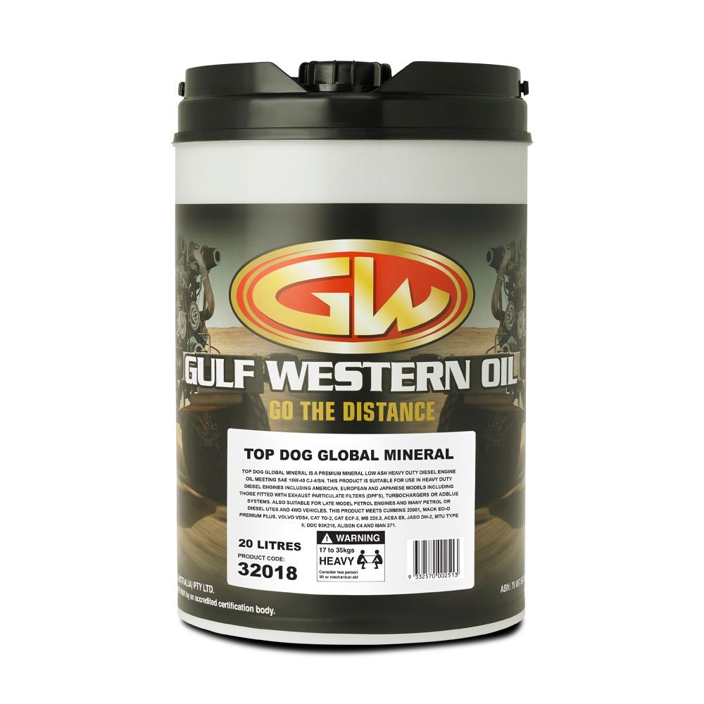 Gulf Western 32018 20L 15W-40 Top Dog Global Mineral