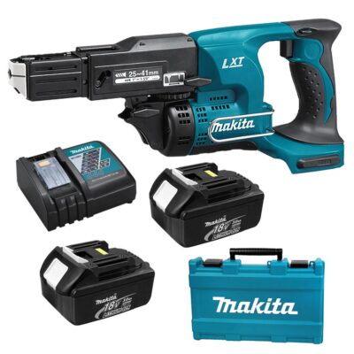 Makita DFR450RFEX 18V 3.0Ah LXT Li-Ion Cordless Mobile Auto Feed Screwdriver Combo Kit