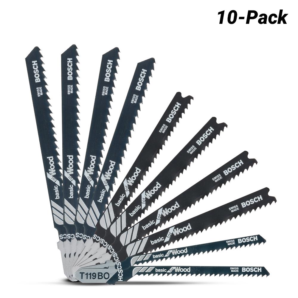 Bosch RB - 10ER SET (2.607.010.629) 10-Pack Wood Jigsaw Blades