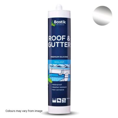 Bostik 30800828 300ml Roof and Gutter Silicone Sealant - Translucent