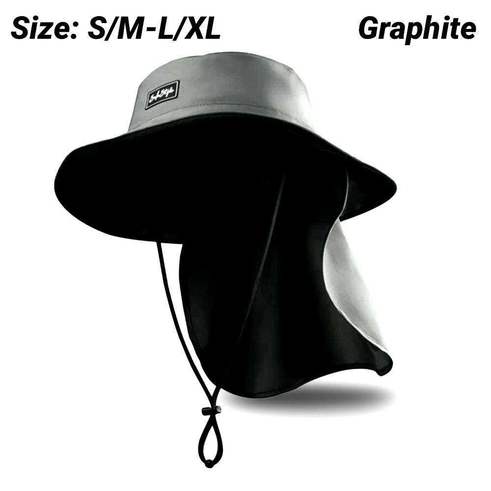 SafeStyle WTWBG Worksite To Weekend Graphite Flap Bucket Hat