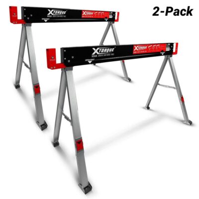 Xtorque X550 2-Pack Folding Sawhorse Jobsite Tables