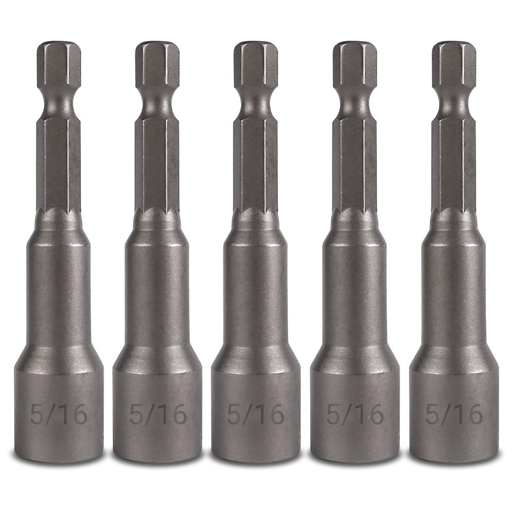 Xtorque 5PKNS65516 5/16" Drive 65mm Magnetic Hex Nut Setter