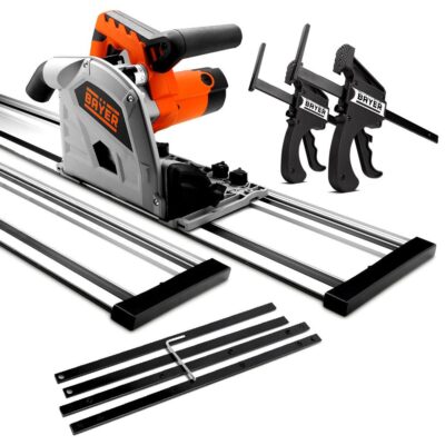 Bayer BAY76202COMBOKIT2 BAY76202 1400w 165mm (6-1/2") Track Saw With Track Saw Accessories