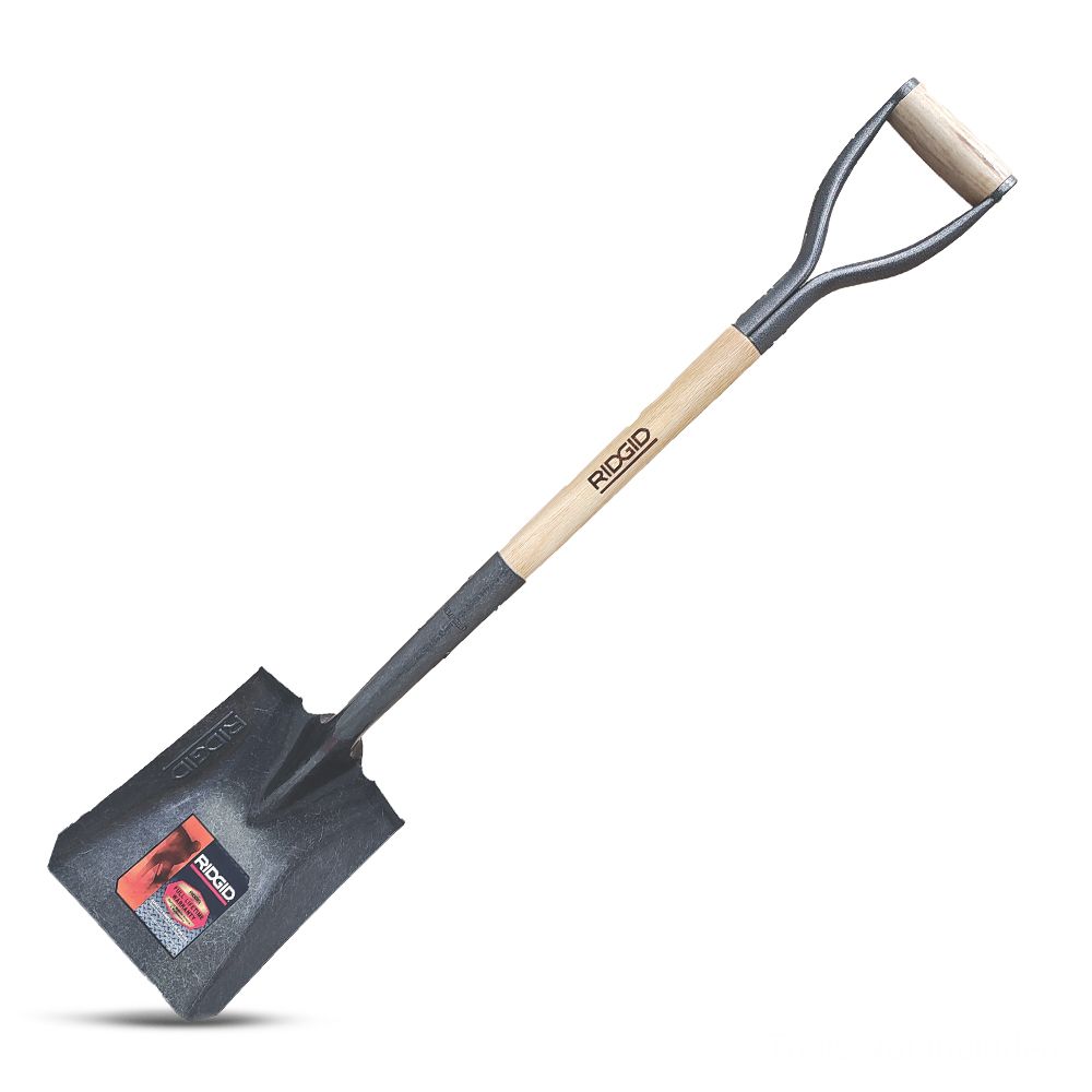 Ridgid 78888 (173) Square Mouth D Handle Shovel