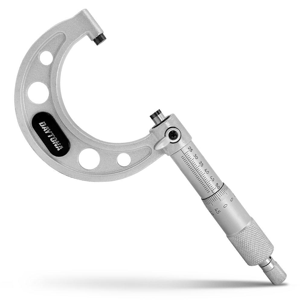 Daytona DM2550 25-50mm Range Fine Cast Frame Finish Micrometer