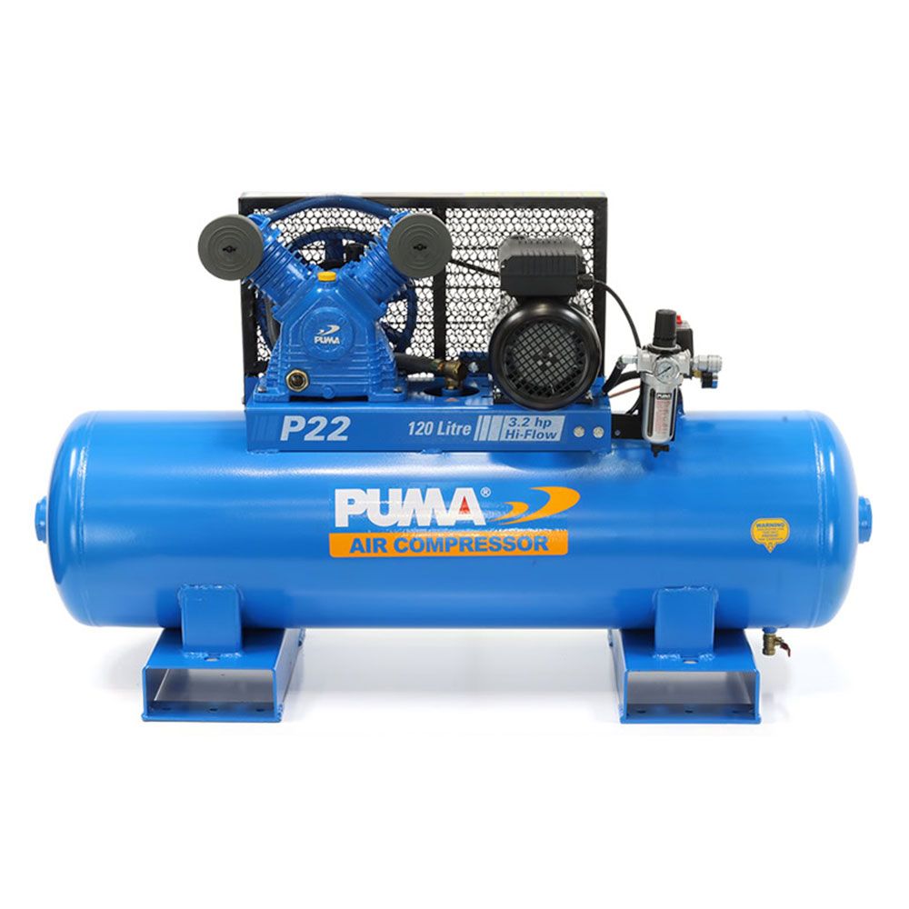 PUMA Air Compressor PU P22-120L 240V 240V 3.2HP 1080RPM 350L/min Electric Motor Air Compressor