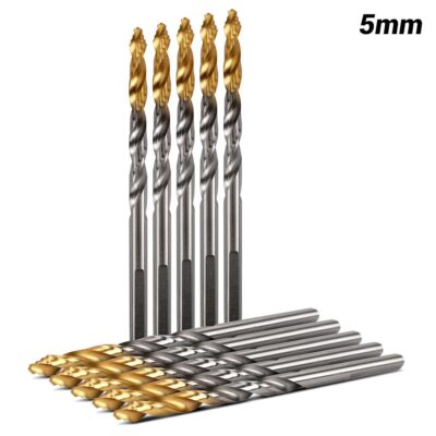 Xtorque XP10PK5MM Platinum 10-Pack 5mm x 87mm HSS M2 Sharkstep Drill Bits Set