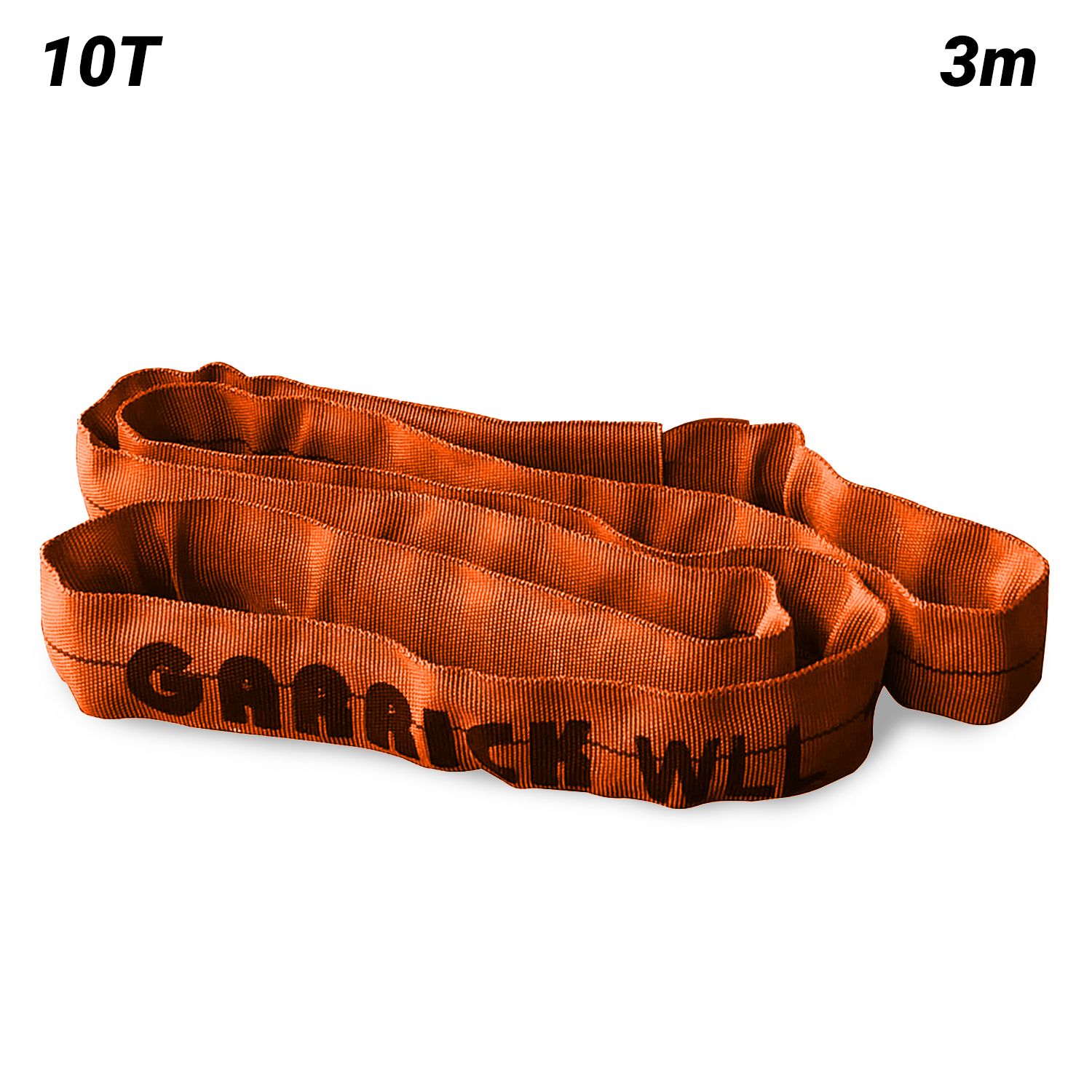 Garrick GRS10T3M 10T 3m Round Sling - Orange