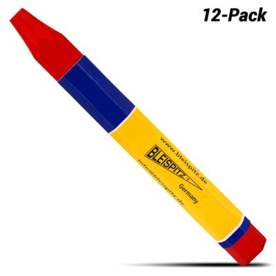 Bleispitz 0198  12mm Red Lumber Crayons - MADE IN EUROPE